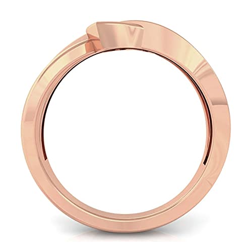 Silver Rose Gold heart Ring