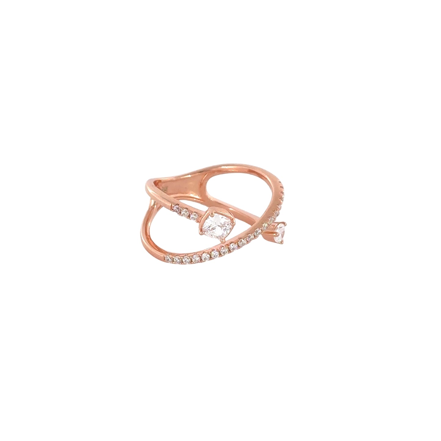 Sterling Silver Rose Gold Ring