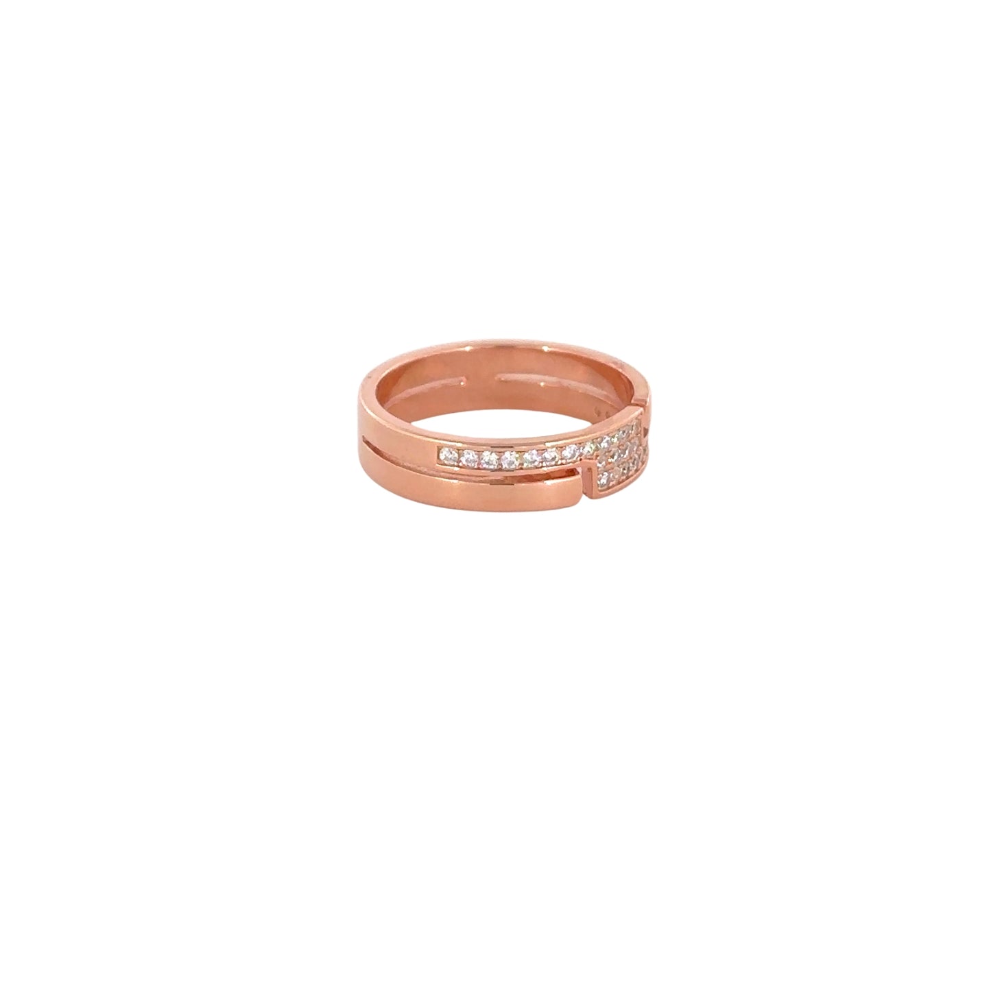 Sterling Silver Rose Gold Ring