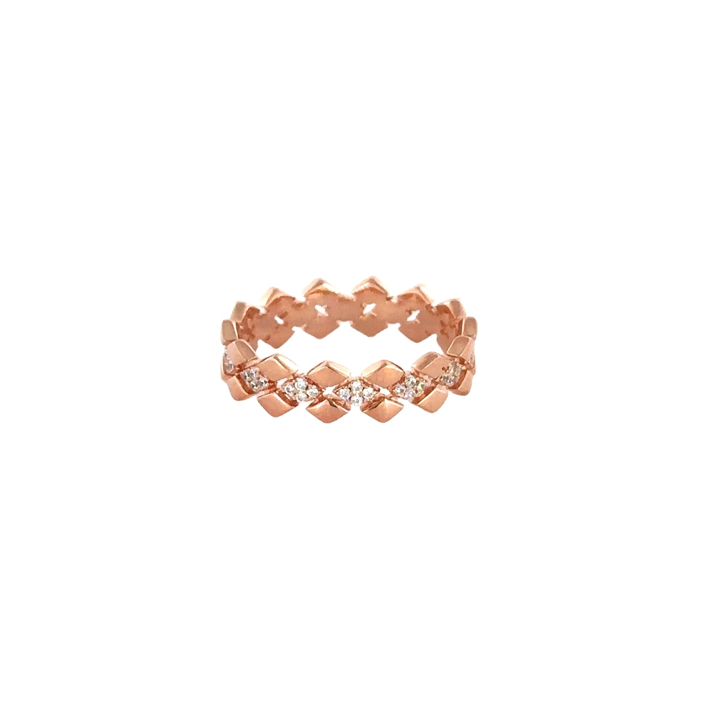 Sterling Silver Rose Gold Ring