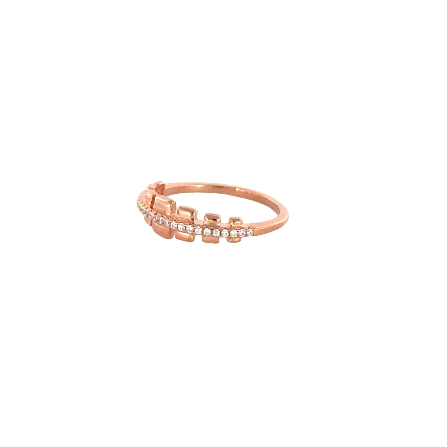 Sterling Silver Rose Gold Ring