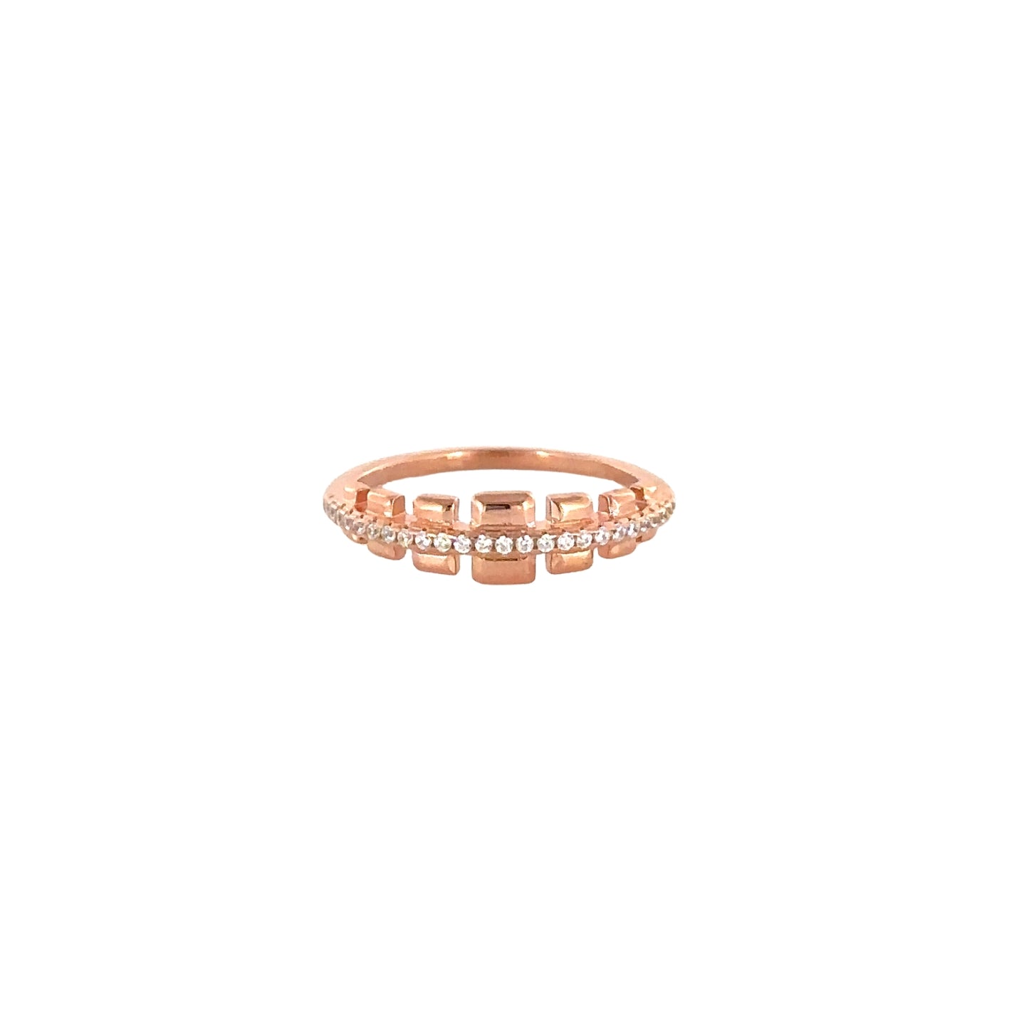 Sterling Silver Rose Gold Ring