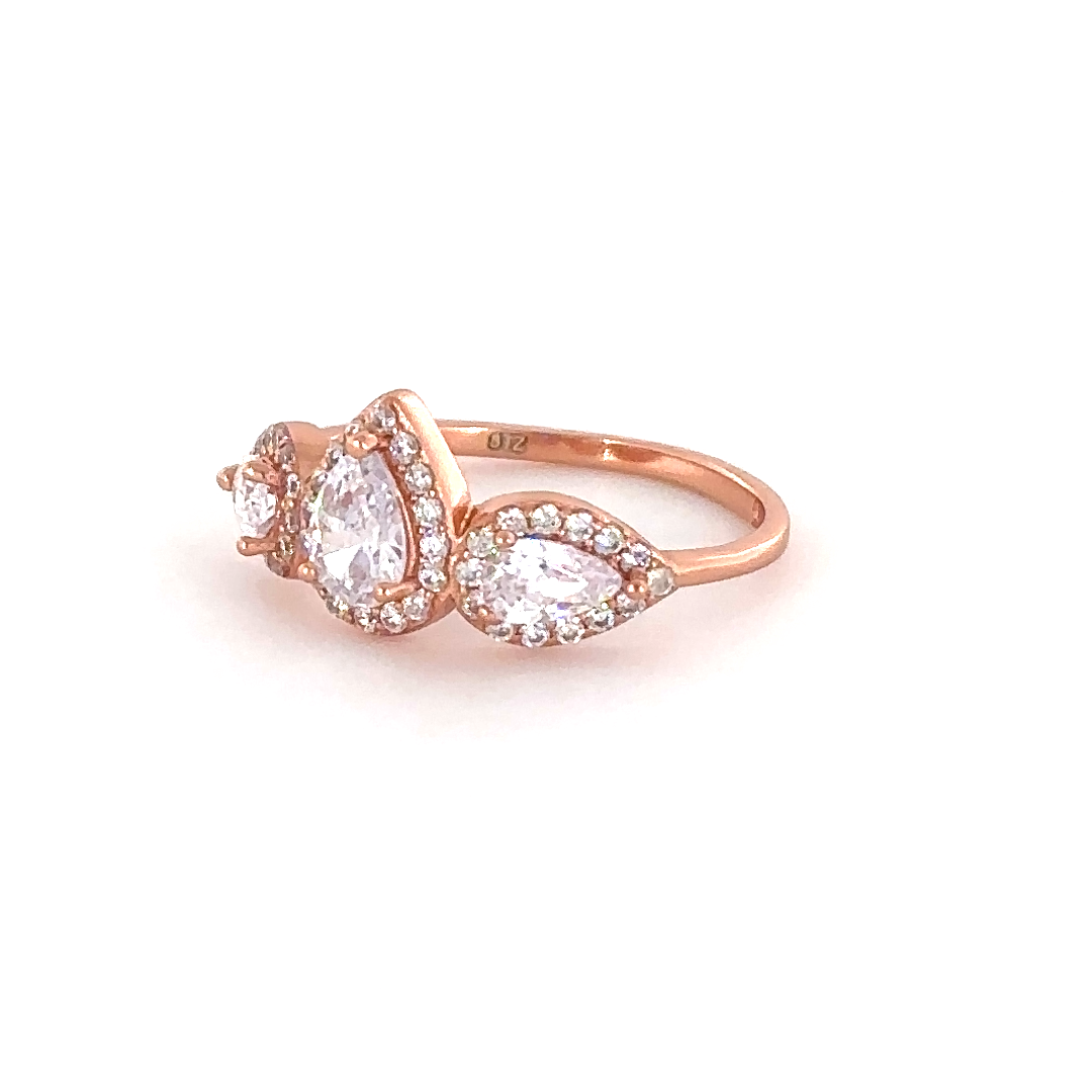 Sterling Silver Rose Gold Ring