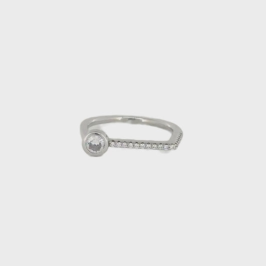 Silver Square Ring women